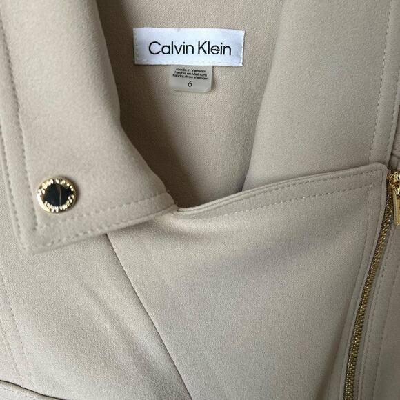 NWT Calvin Klein Moto Sheath Dress Size 6 - Picture 8 of 10
